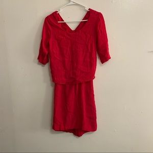 Sandro Dresses mini red back bow dress sz 2